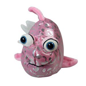 2/$15 Webkinz Lil'Kinz Pink Glitter Fish Plush Silver Googly No Codes Ganz HS525